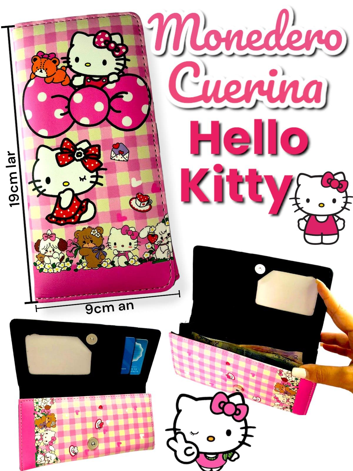 Billetera Monedero Cuerina Hello Kitty